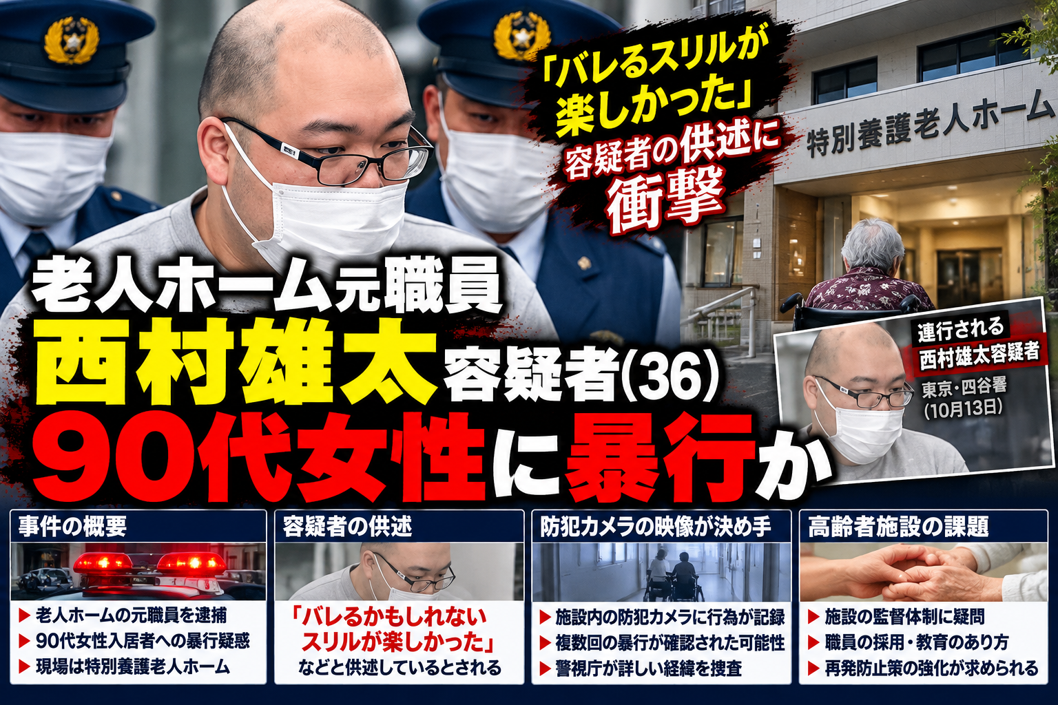 介護施設暴行事件を伝える説明用イメージ。実際の容疑者の写真ではありません