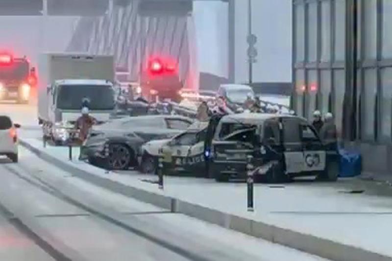 ランボルギーニひき逃げ事件の現場