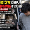 猫を金づちで殴り前後脚を骨折させた疑いの事件を伝えるイメージ画像